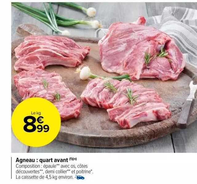 agneau : quart avant
