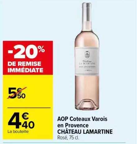 aop coteaux varois en provence château lamartine