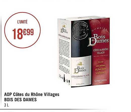 Aop Côtes Du Rhône Villages Bois Des Dames