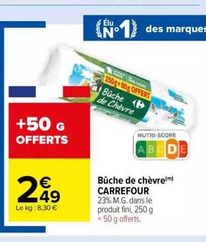 Bûche De Chèvre Carrefour