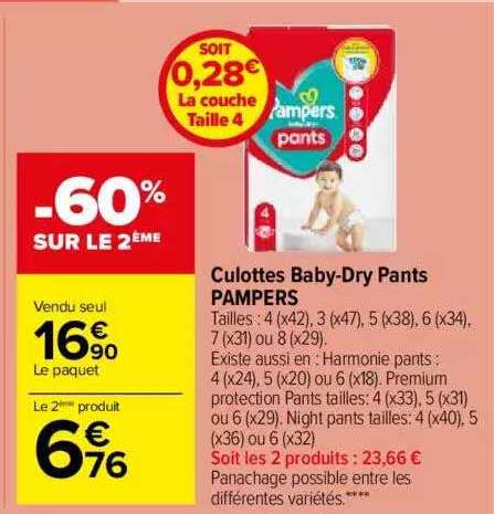 culottes baby-dry pants pampers