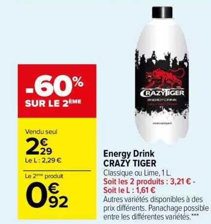 energy drink crazy tiger