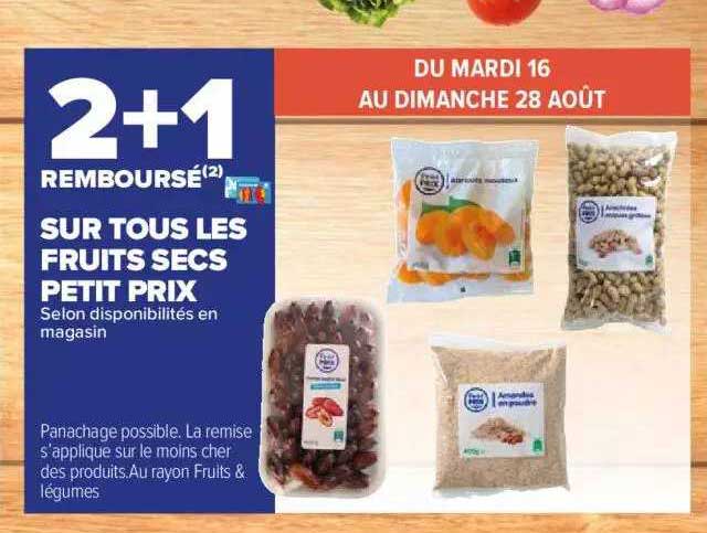 fruits secs petit prix