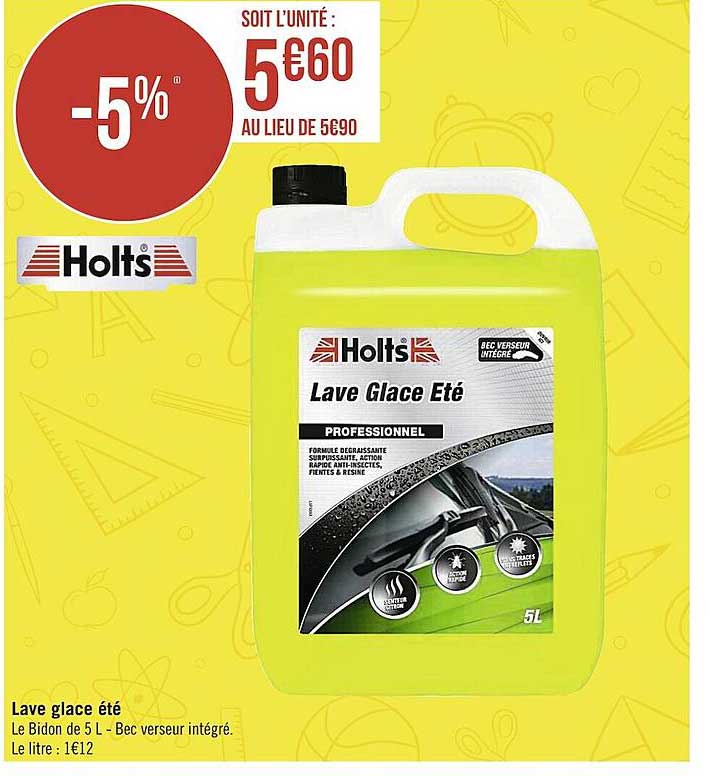 lave glace été holts