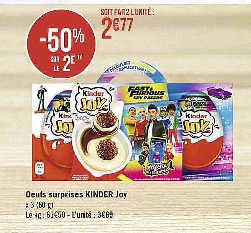 oeufs surprises kinder joy