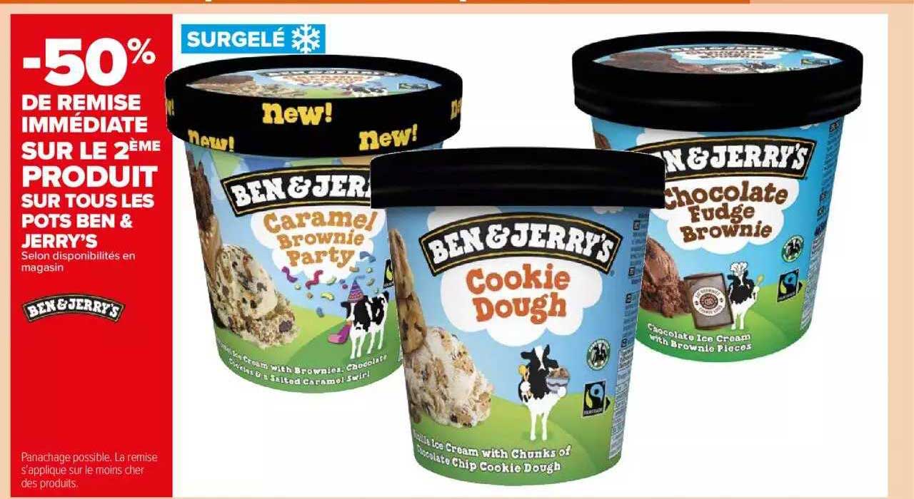 produit pots ben & jerry's