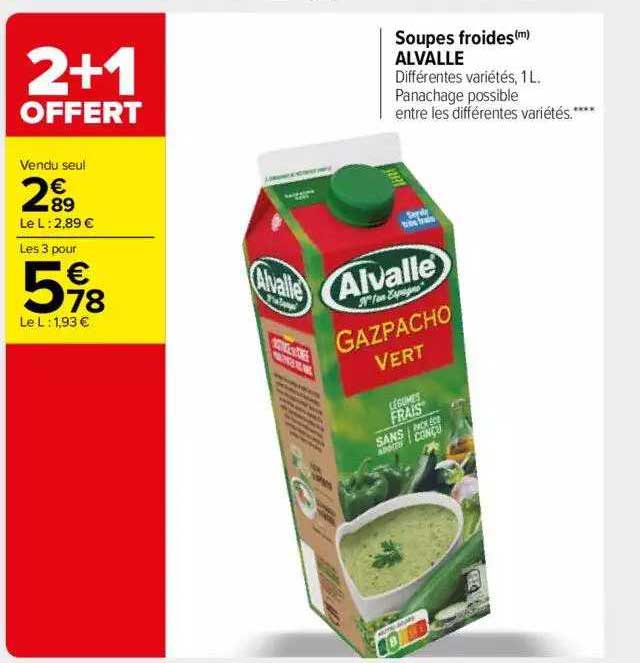 soupes froides alvallé