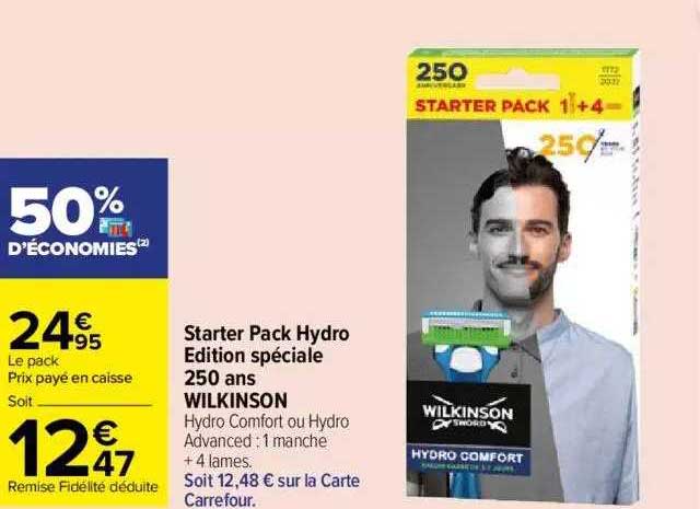 starter pack hydro édition spéciale 250 ans wilkinson