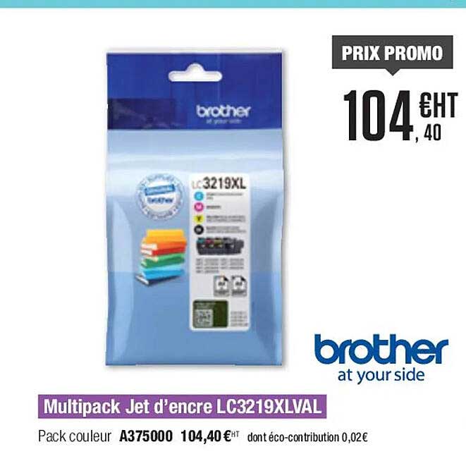 multipack jet d'encre lc3219xlval brother