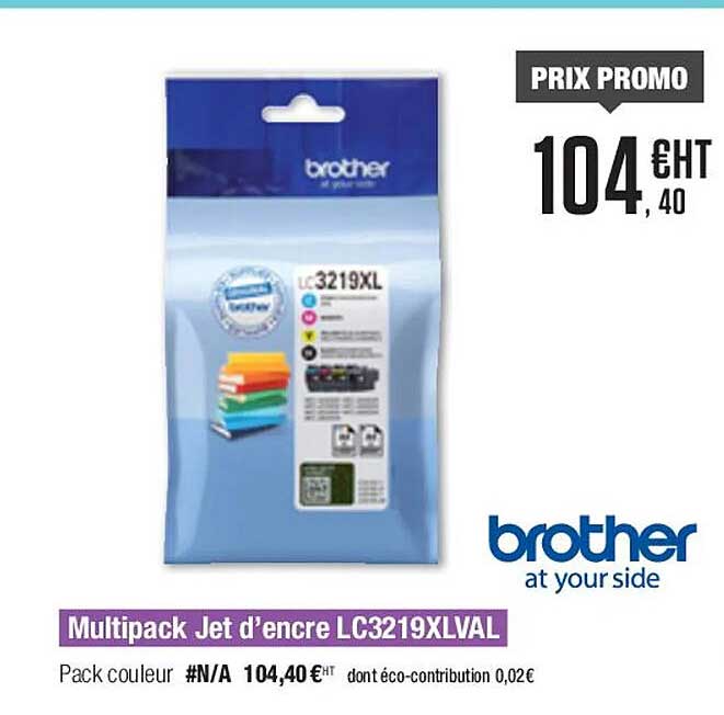 multipack jet d'encre lc3219xlval brother