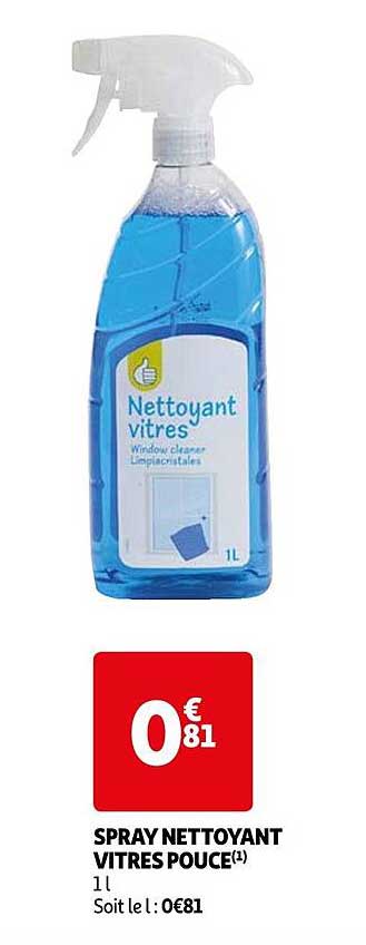 Spray Nettoyant Vitres Pouce