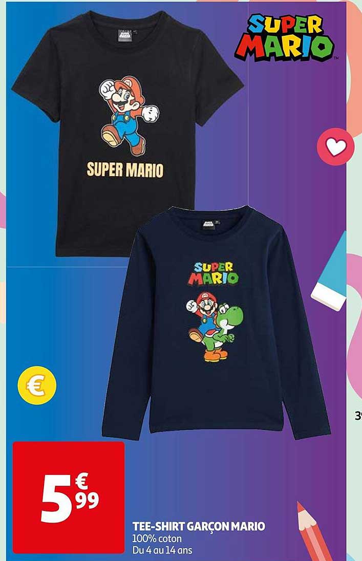 tee-shirt garçon mario