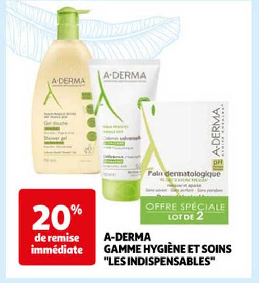 a-derma gamme hygiène et soins "les indispensables"