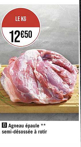 Agneau épaule** Semi-désossée à Rôtir