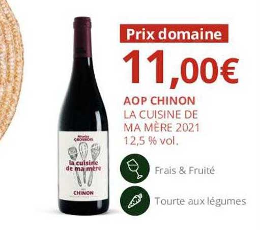 aop chinon la cuisine de ma mère 2021 12,5% vol.