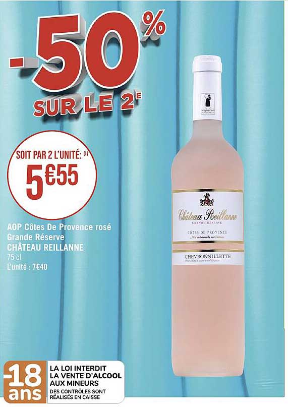 aop côtes de provence rosé grande réserve château reillanne