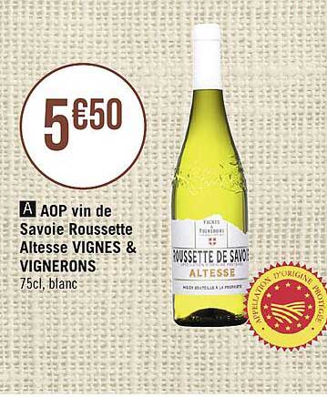aop vin de savoie roussette altesse vignes & vignerons