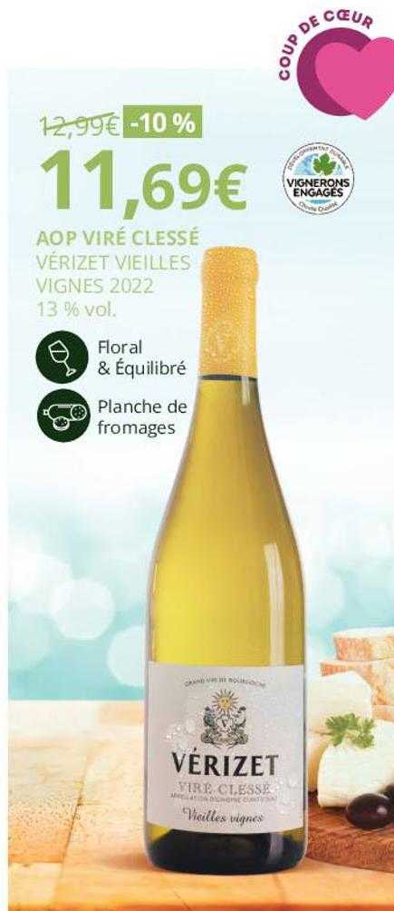 aop viré clessé vérizet vieilles vignes 2022 13% vol.