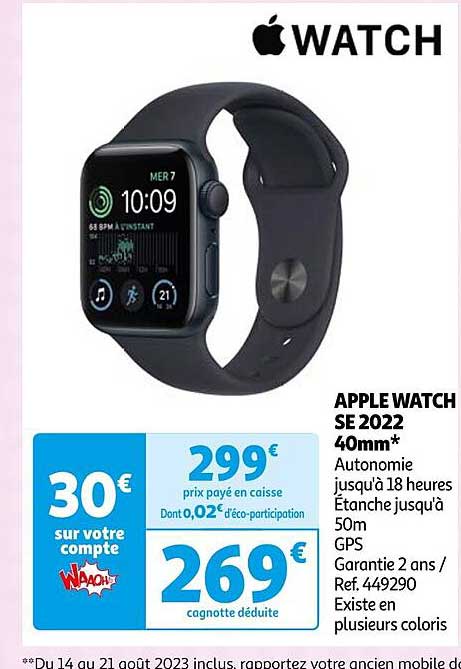 apple watch se 2022 10mm