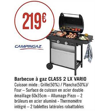 barbecue à gaz class 2 lx vario campingaz