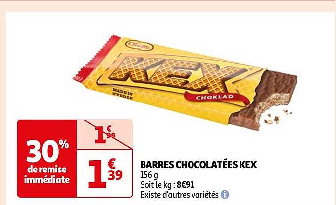 Barres Chocolatées Kex