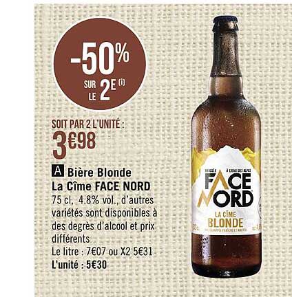 bière blonde la cîme face nord