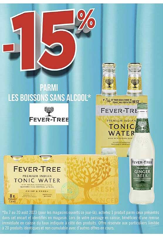boissons sans alcool fever-tree