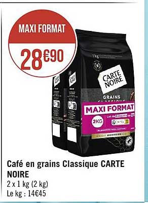 Café En Grains Classique Carte Noire