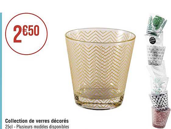 Collection De Verres Décorés