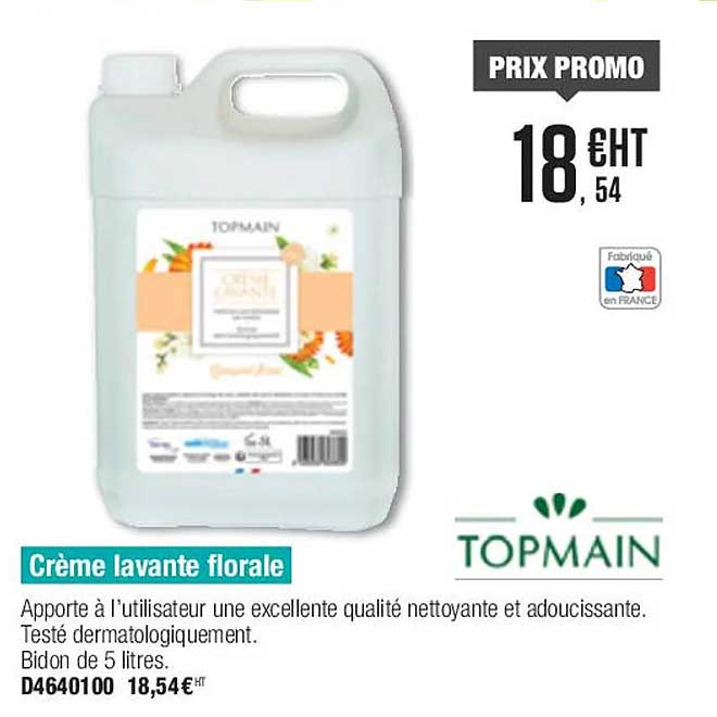 crème lavante florale topmain