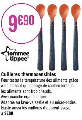 cuillères thermosensibles tommee tippee