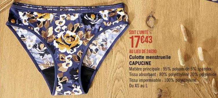 culotte menstruelle capucine