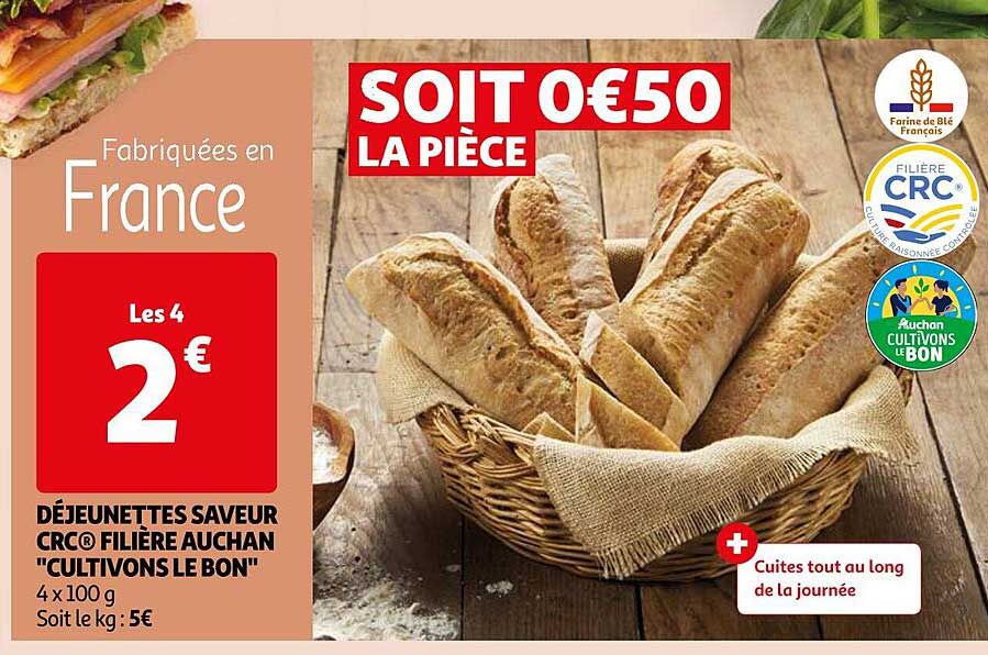 déjeunettes saveur crc filière auchan "cultivons le bon"