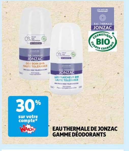 Eau Thermale De Jonzac Gamme Déodorants