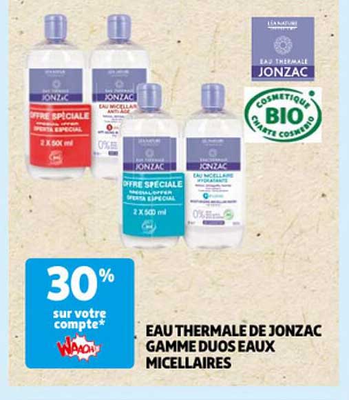 eau thermale de jonzac gamme duos eaux micellaires