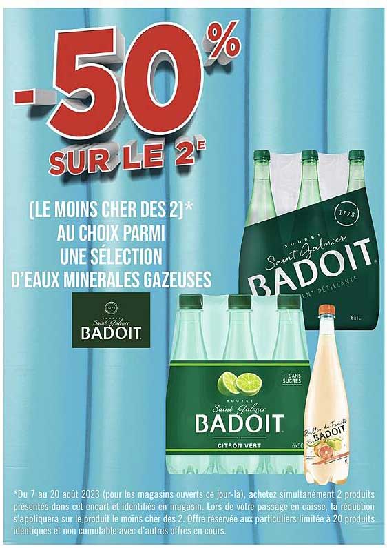 eaux minérales gazeuses badoit