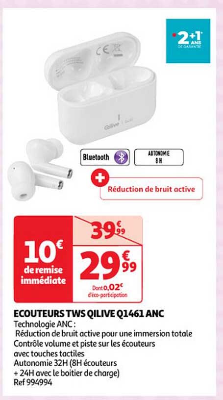 écouteurs tws qilive q1461 anc