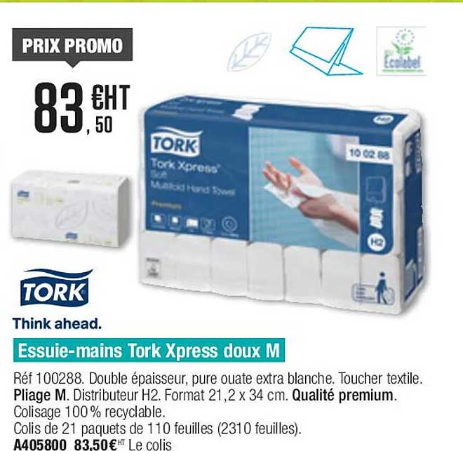 essuie-mains tork xpress doux m
