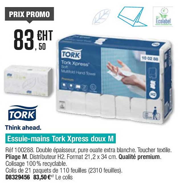 essuie-mains tork xpress doux m