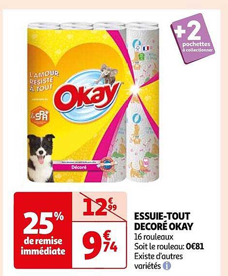 essuie-tout décoré okay