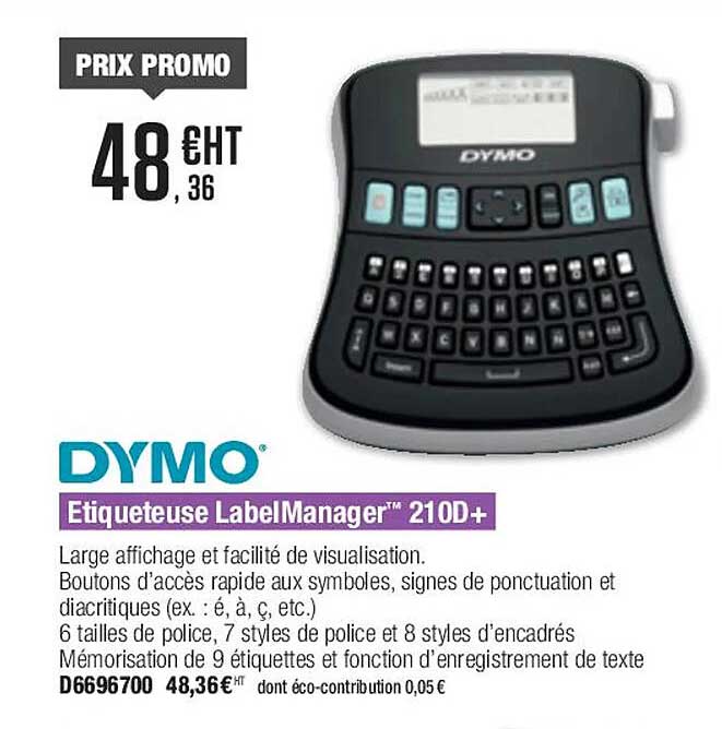 étiqueteuse label manager 210d+ dymo