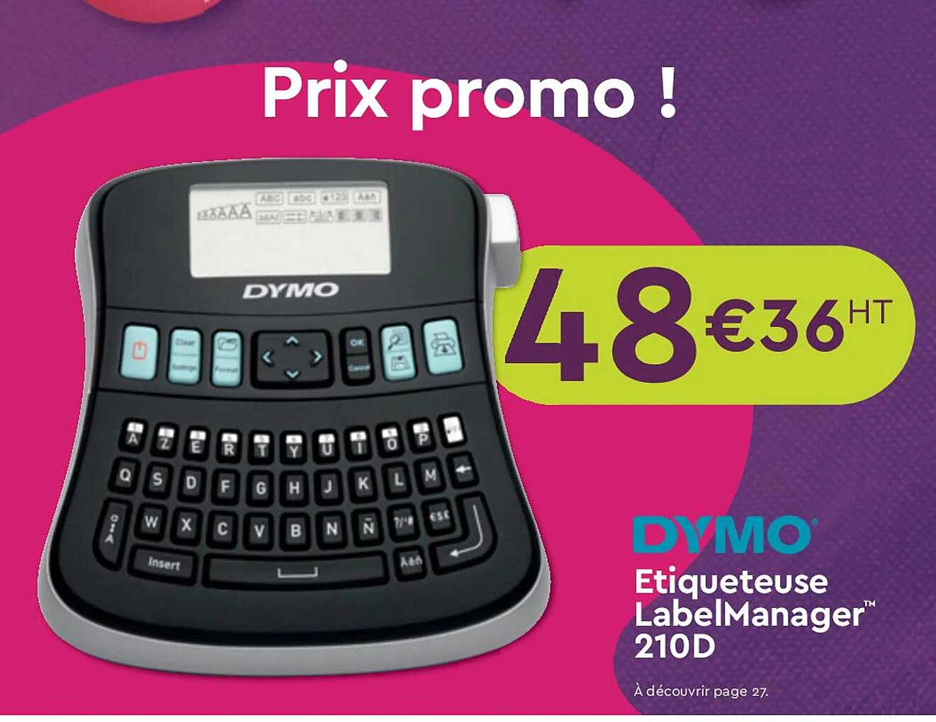 étiqueteuse label manager 210d dymo