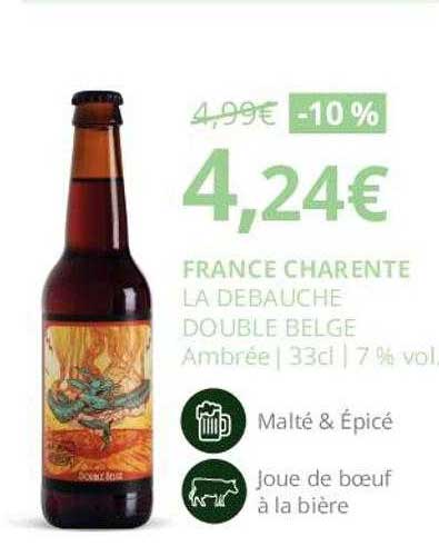 france charente la débauche double belge ambrée 7% vol.