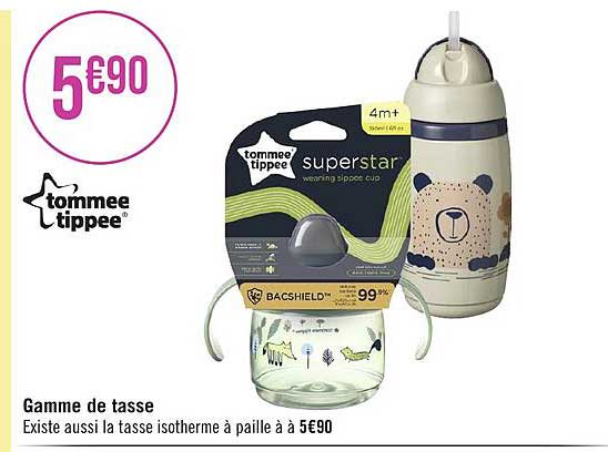 gamme de tasse tommee tippee