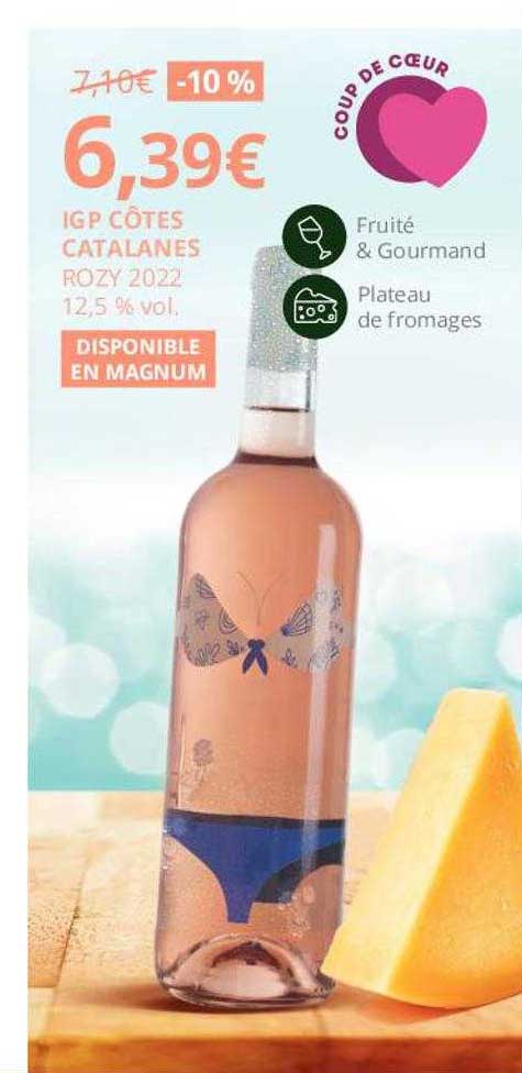 igp côtes catalanes rozy 2022 12,5% vol.