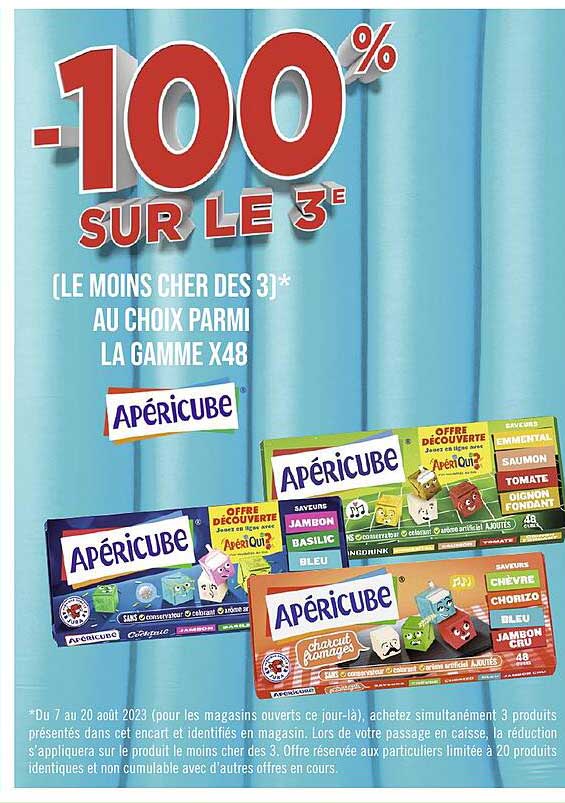 la gamme x48 apéricube