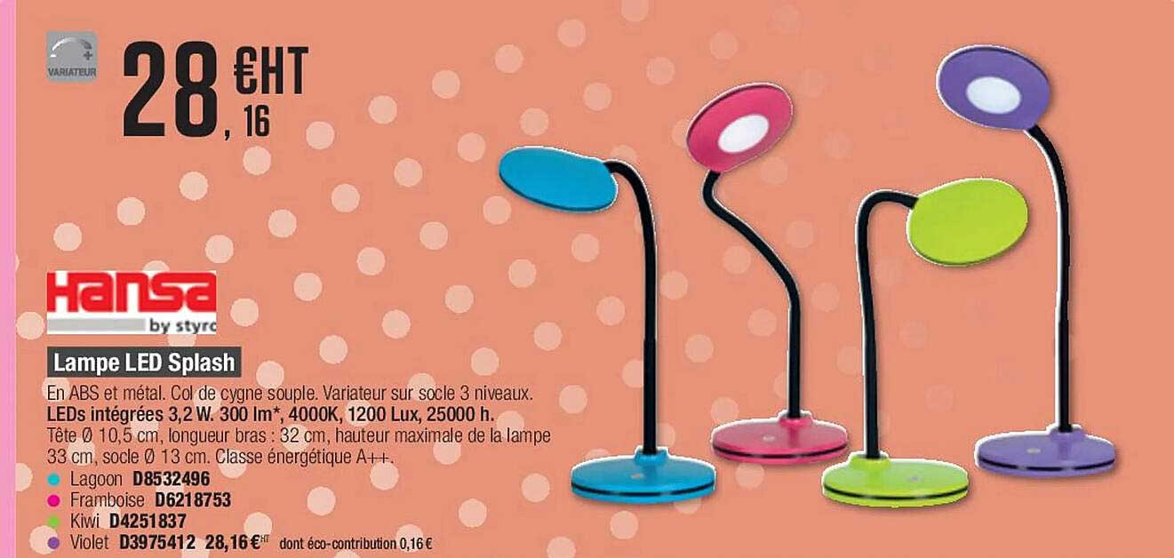 Lampe Led Splash Hansa
