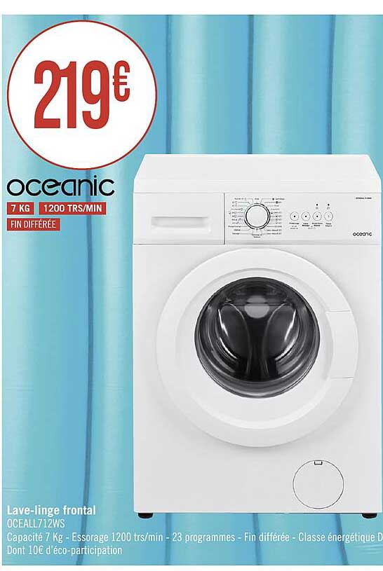 lave-linge frontal oceanic
