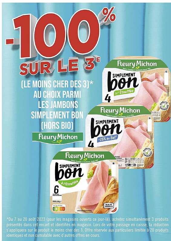 les jambons simplement bon fleury michon