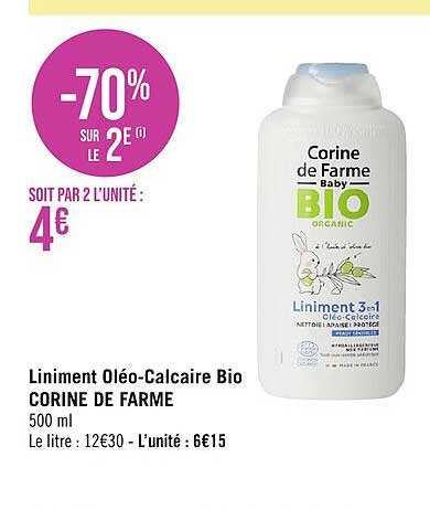 liniment oléo-Calcaire bio corine de farme
